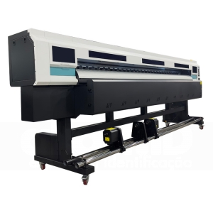Impressora solvente NovaJet Monster - X34 - i1600 - Largura 320cm (4 cabeças)